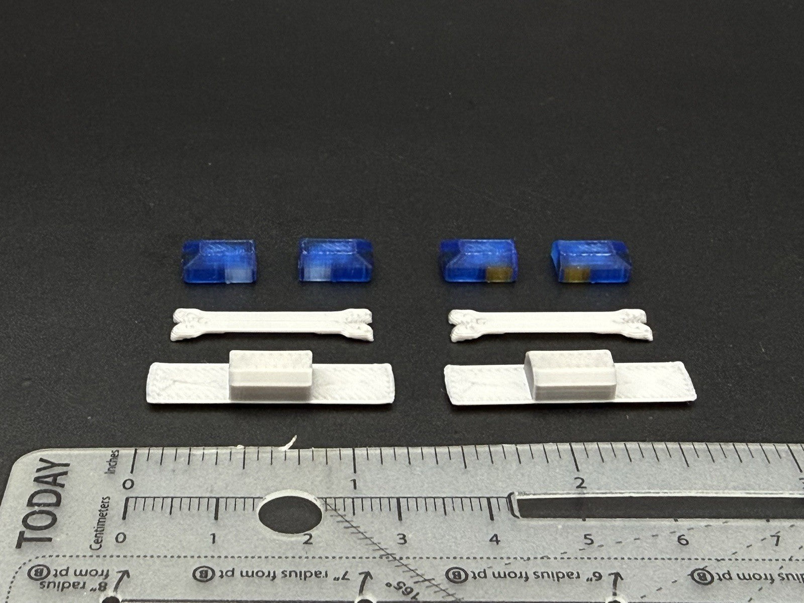 2-Pack 1/43 Scale Model Blue Amber Flasher Smith Wesson 8880 Lightbar 4343B1