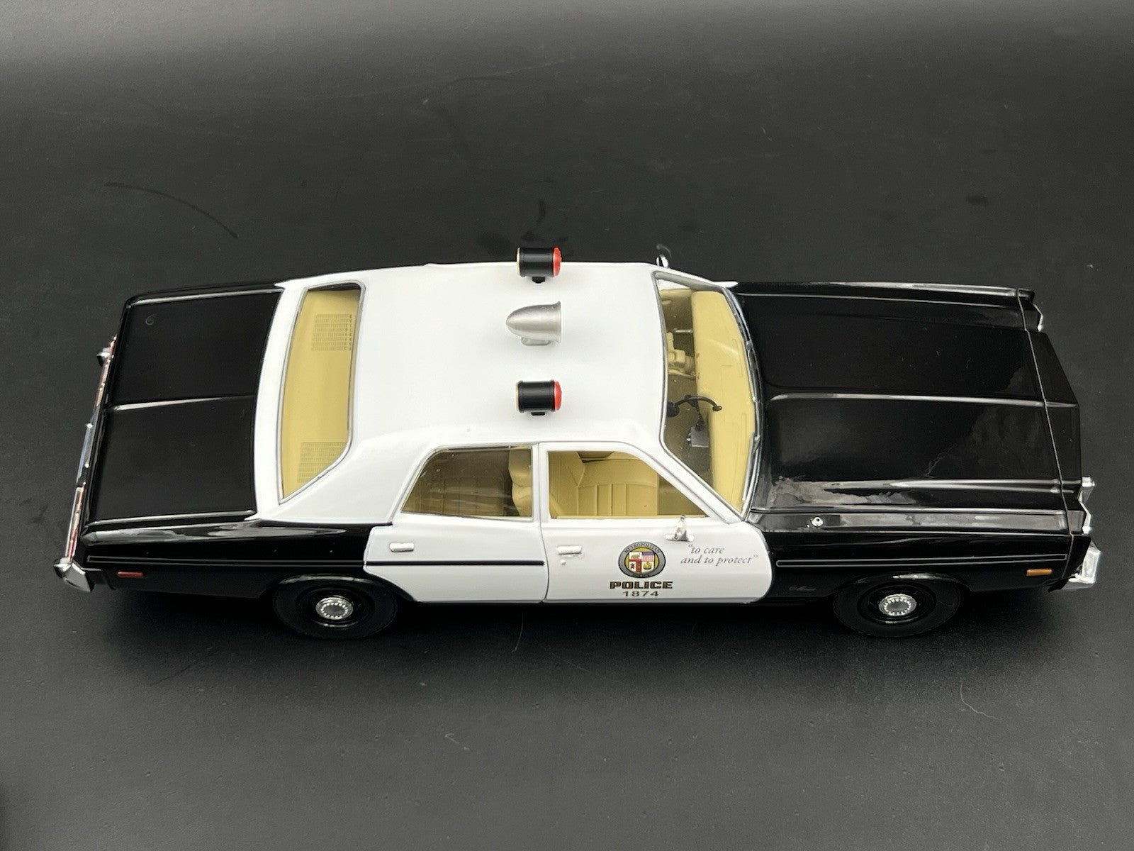 1/18 Scale LAPD Adam 12 Can Lights Siren Trio T2 Los Angeles Police Red Lightbar11
