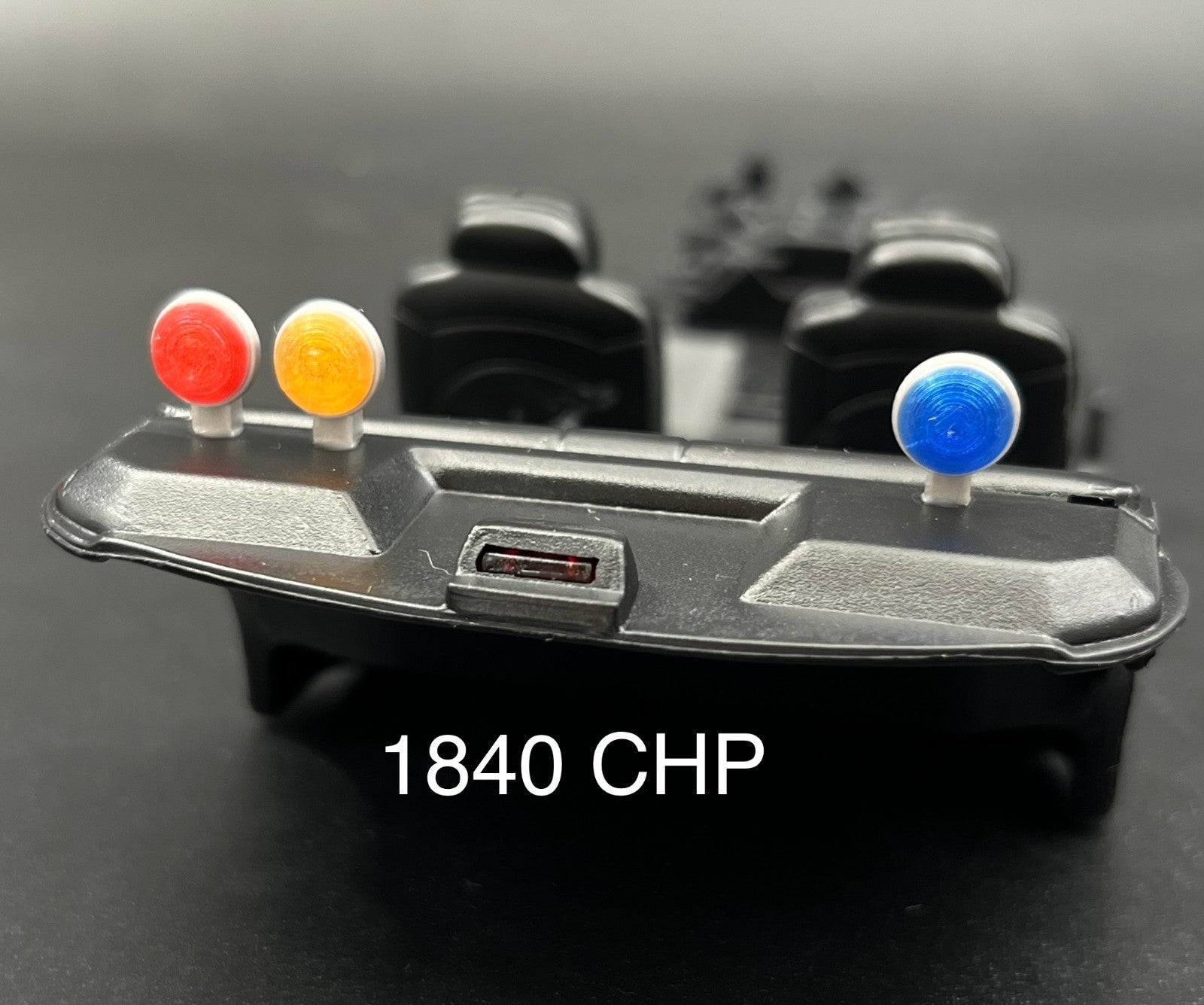 3-Pack 1/18 Scale LED Ready Blue Red Amber PAR Round Deck Light CHP Style 18400