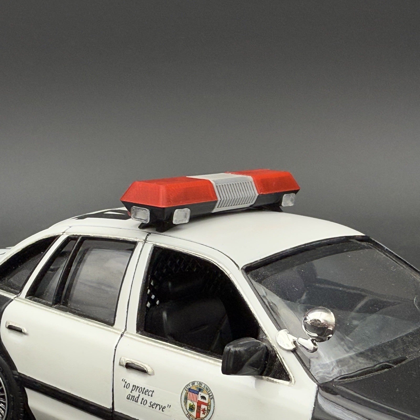 1/18 Scale Red Chrome Streethawk Lightbar New York Police Sheriff Fire9