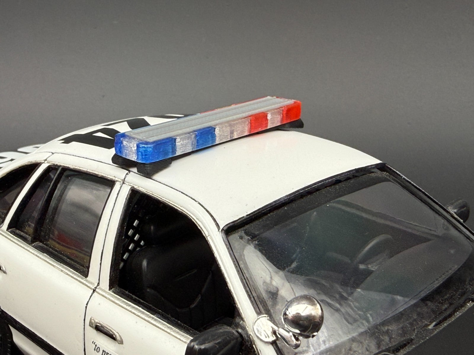 1/24 Scale Model LED Ready Whelen Edge Lightbar Blue Red Amber Police 2408BR56