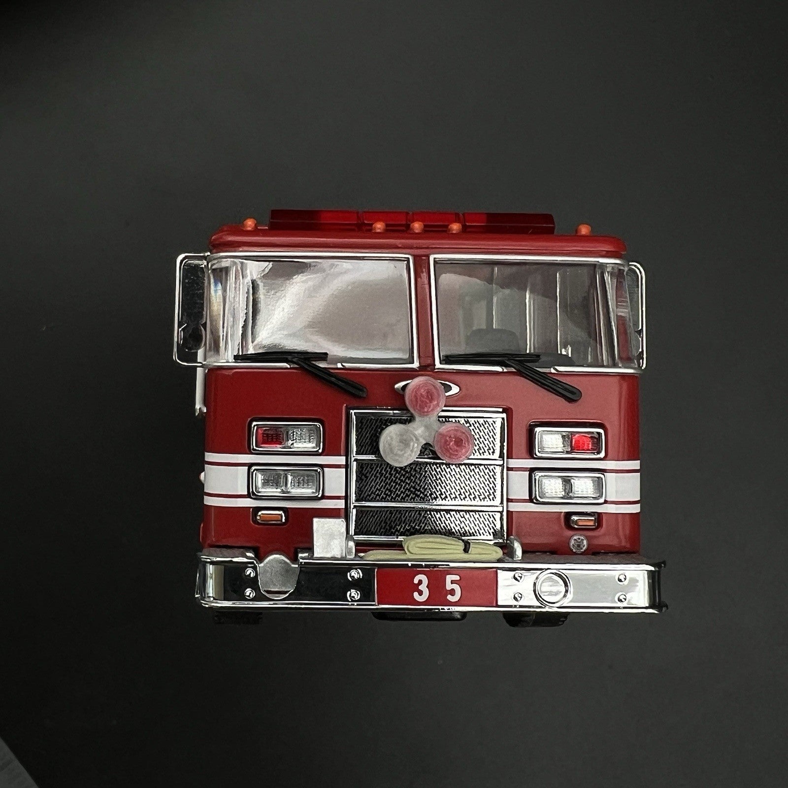 2 Pack 1/64 Roto Ray Red Clear Emergency Light Code 3 Fire Truck Engine Ladder1