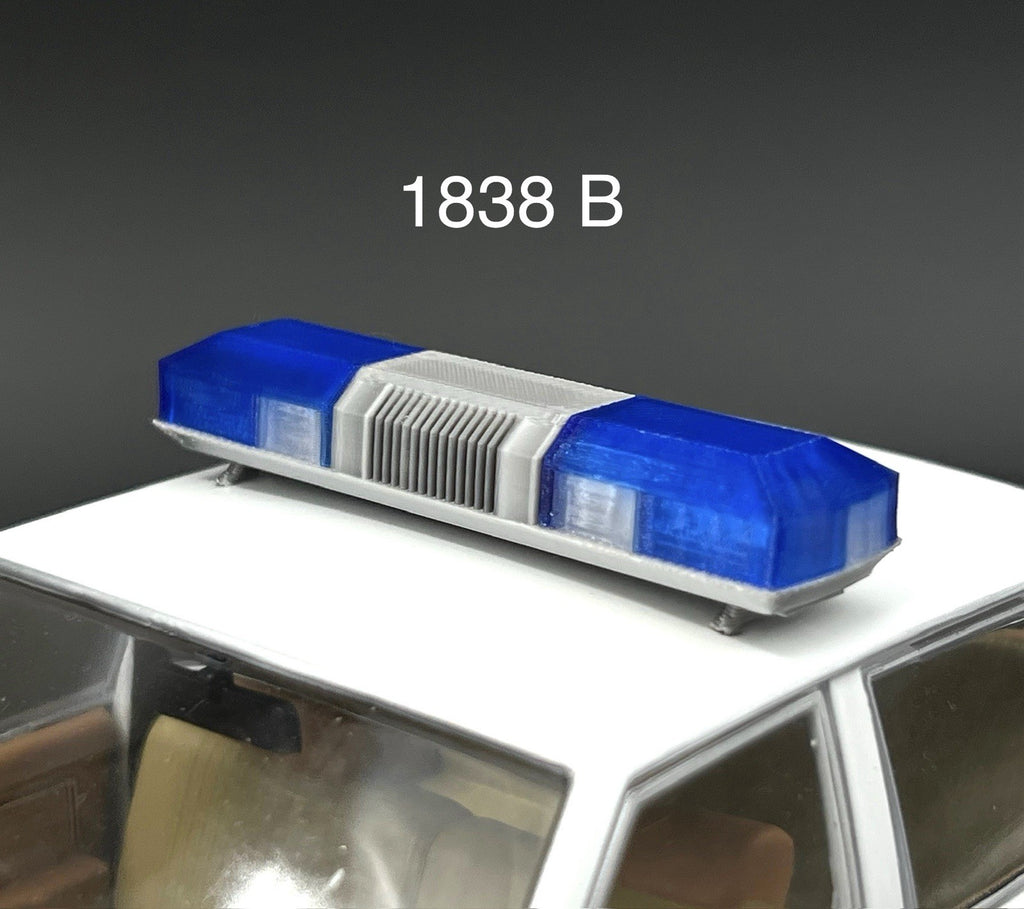 1/18 Blue Smith Wesson 8780 8880 8980 Lightbar Police Sheriff Fire0