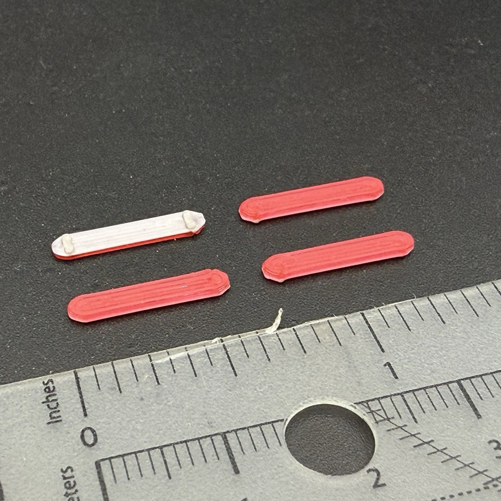4 Pack 1/87 LED Style Narrow Lightbar For HO Scale Police Fire EMS Ambulance2
