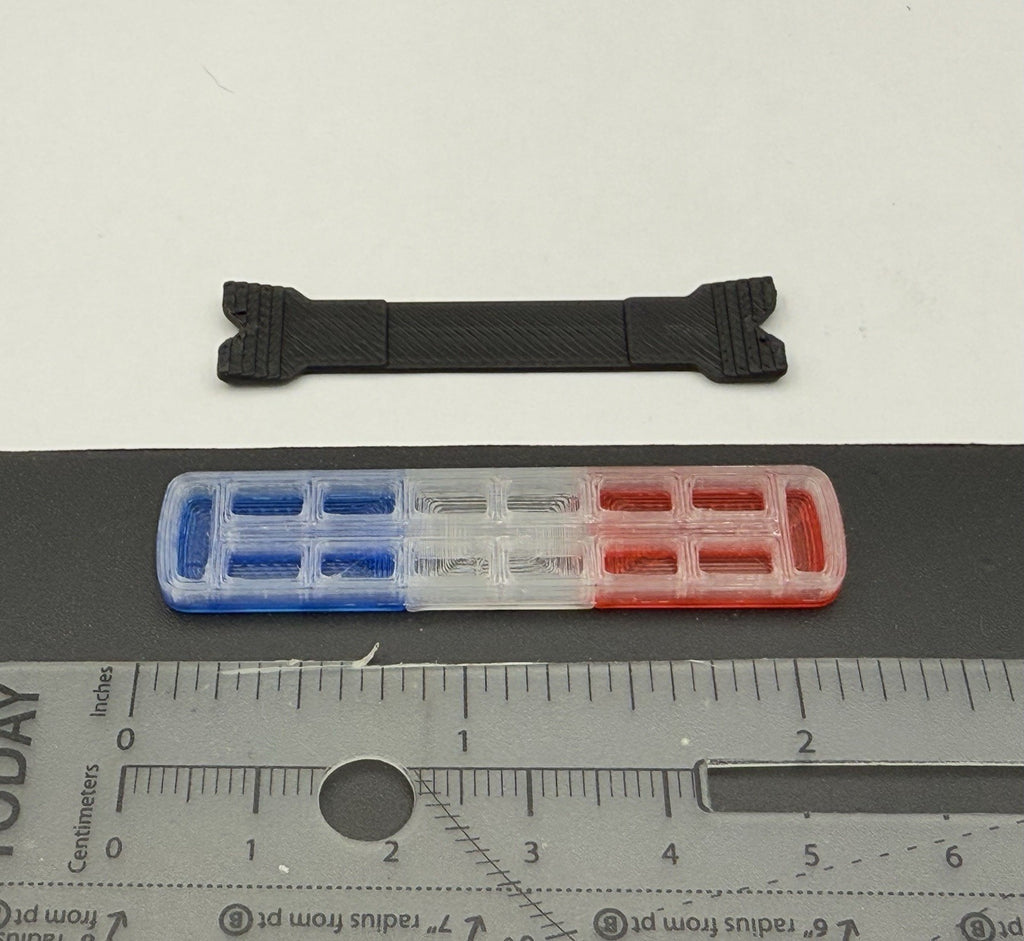 1/24 25 27 LED Compatible Tahoe Width XL Legend Lightbar Blue Clear Red Police8