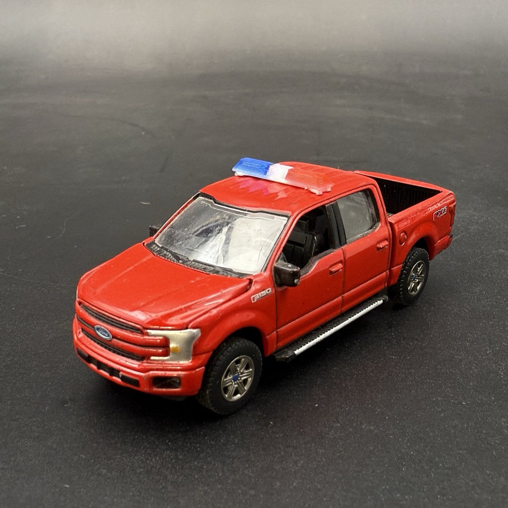 2 Pack 1/64 Code 3 LP6000 Clear + Blue Red Lightbar Greenlight Police Fire SUV15