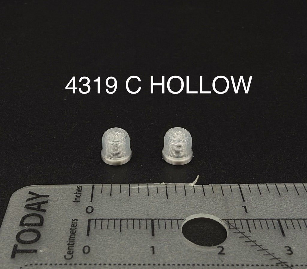 2 Pack 1/43 Scale Model Hollow Clear Beacon Lightbar Police Fire Ambulance 43190