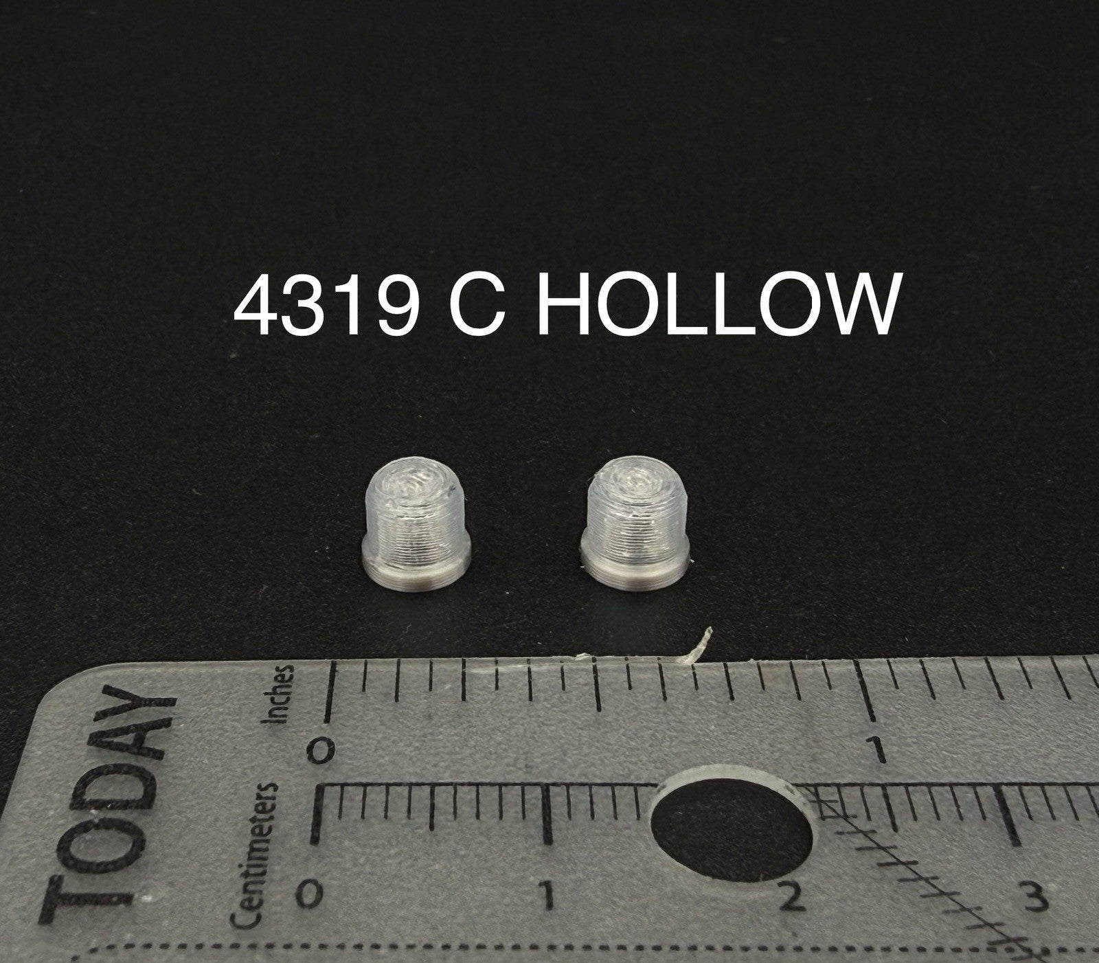 2 Pack 1/43 Scale Model Hollow Clear Beacon Lightbar Police Fire Ambulance 43190