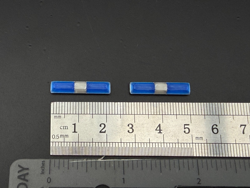 2 Pack 1/64 Scale Code 3 LP6000 Blue Lightbar Greenlight Police 6417B1