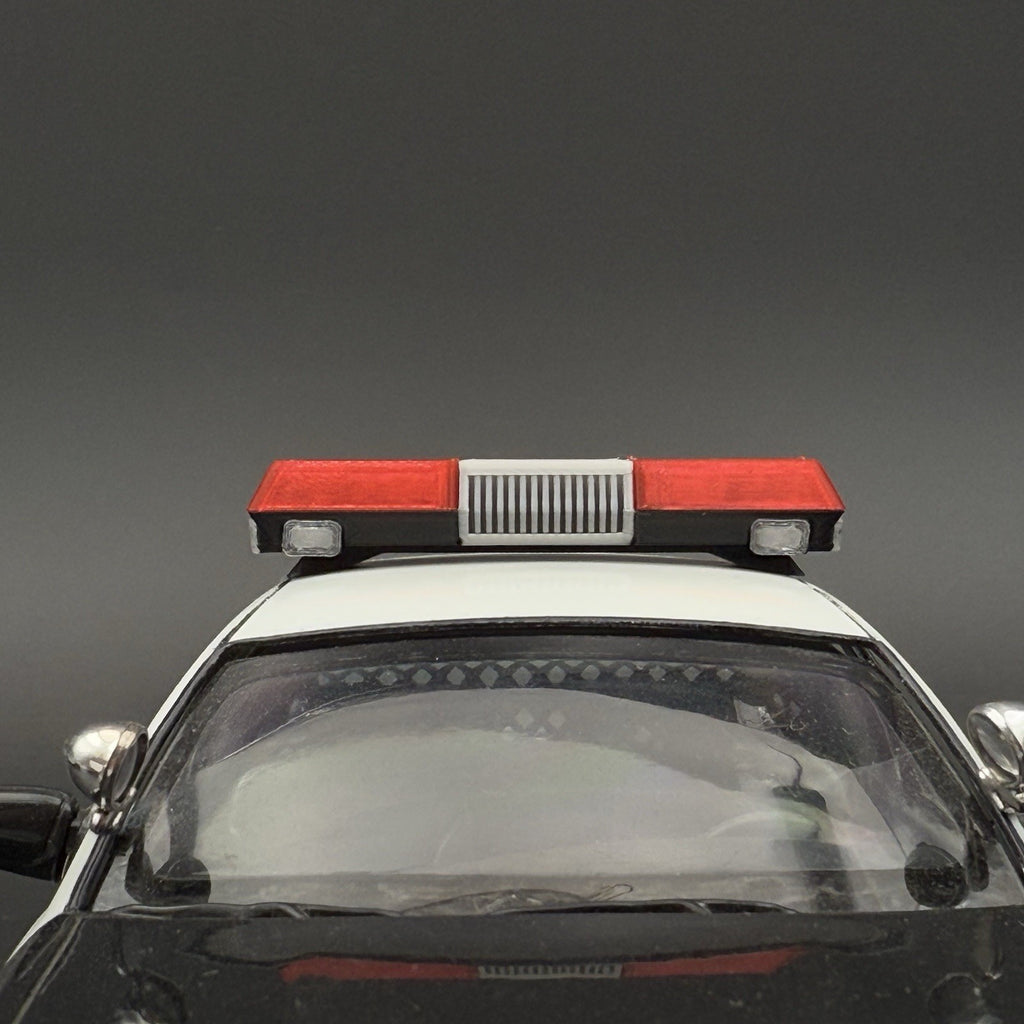 1/24 25 Scale Red Chrome Streethawk Lightbar New York Police Sheriff Fire7
