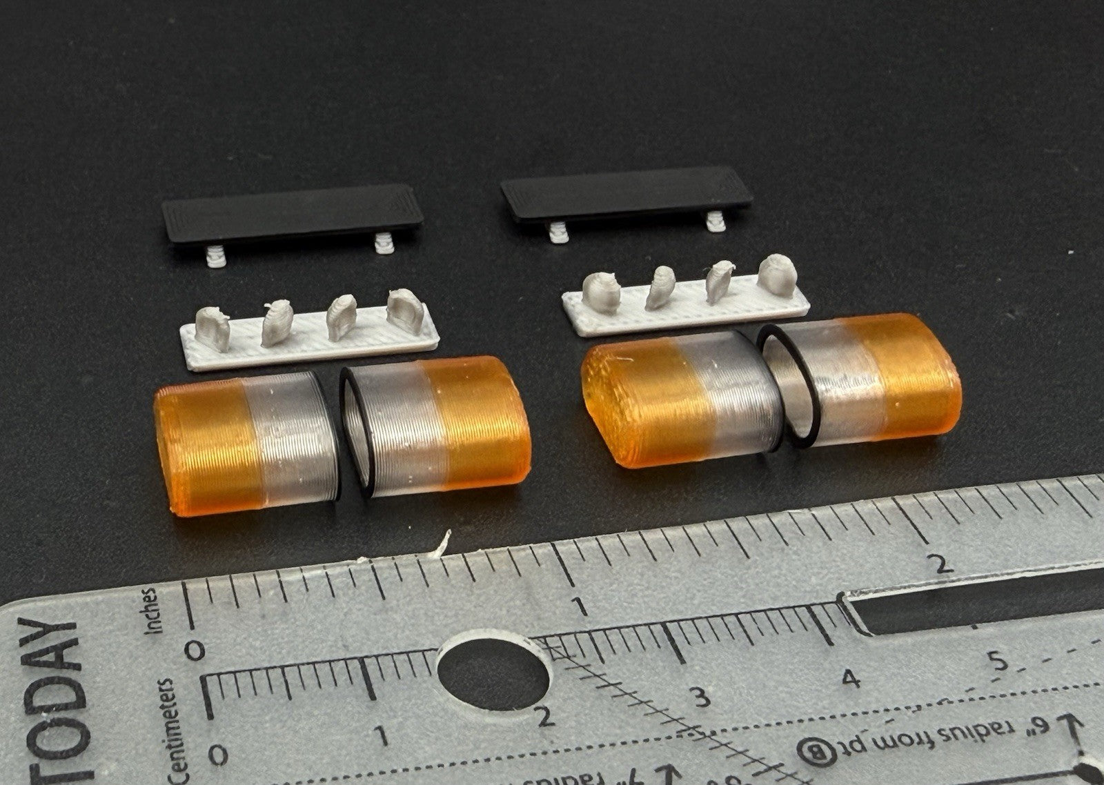 2 PACK 1/24 1/25 LED Ready Mini AeroDynic Lightbar Clear Amber0