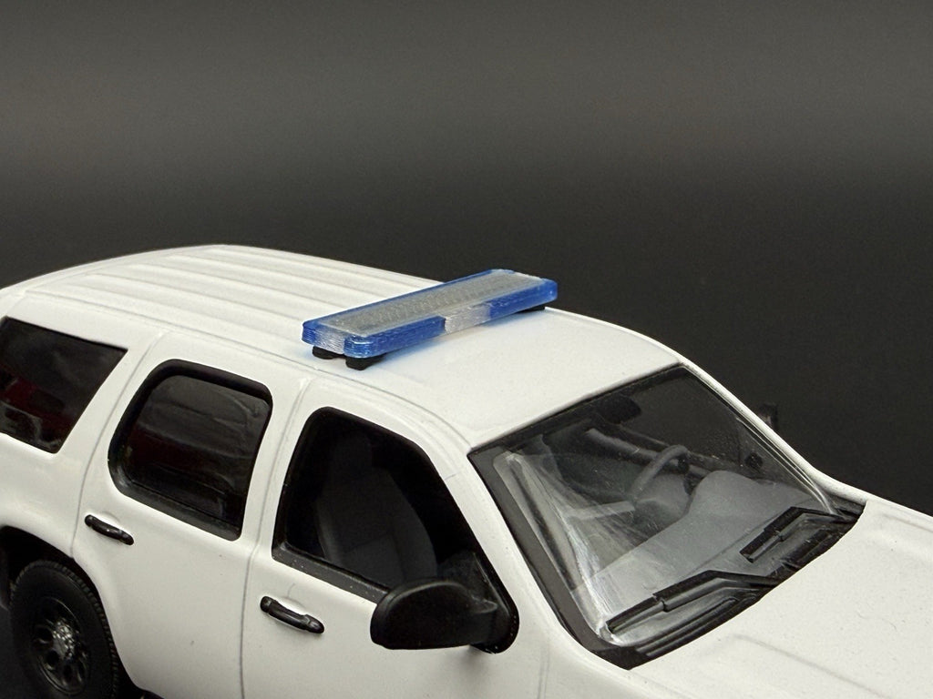 2 PACK 1/43 O Scale Model Whelen Liberty Blue Police Lightbar 4301 B14