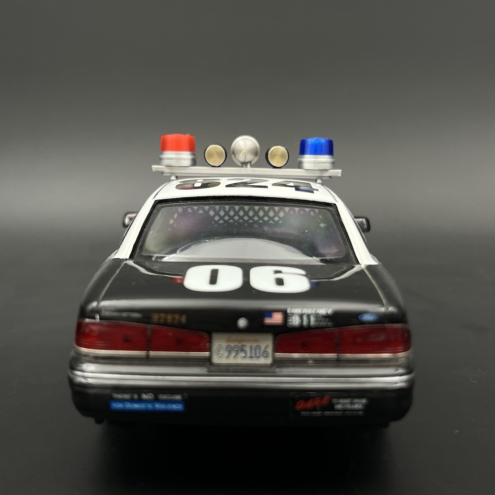 1/24 1/25 Blue Red Mars Skybolt Beacon Lightbar Siren Speaker Police Sheriff23