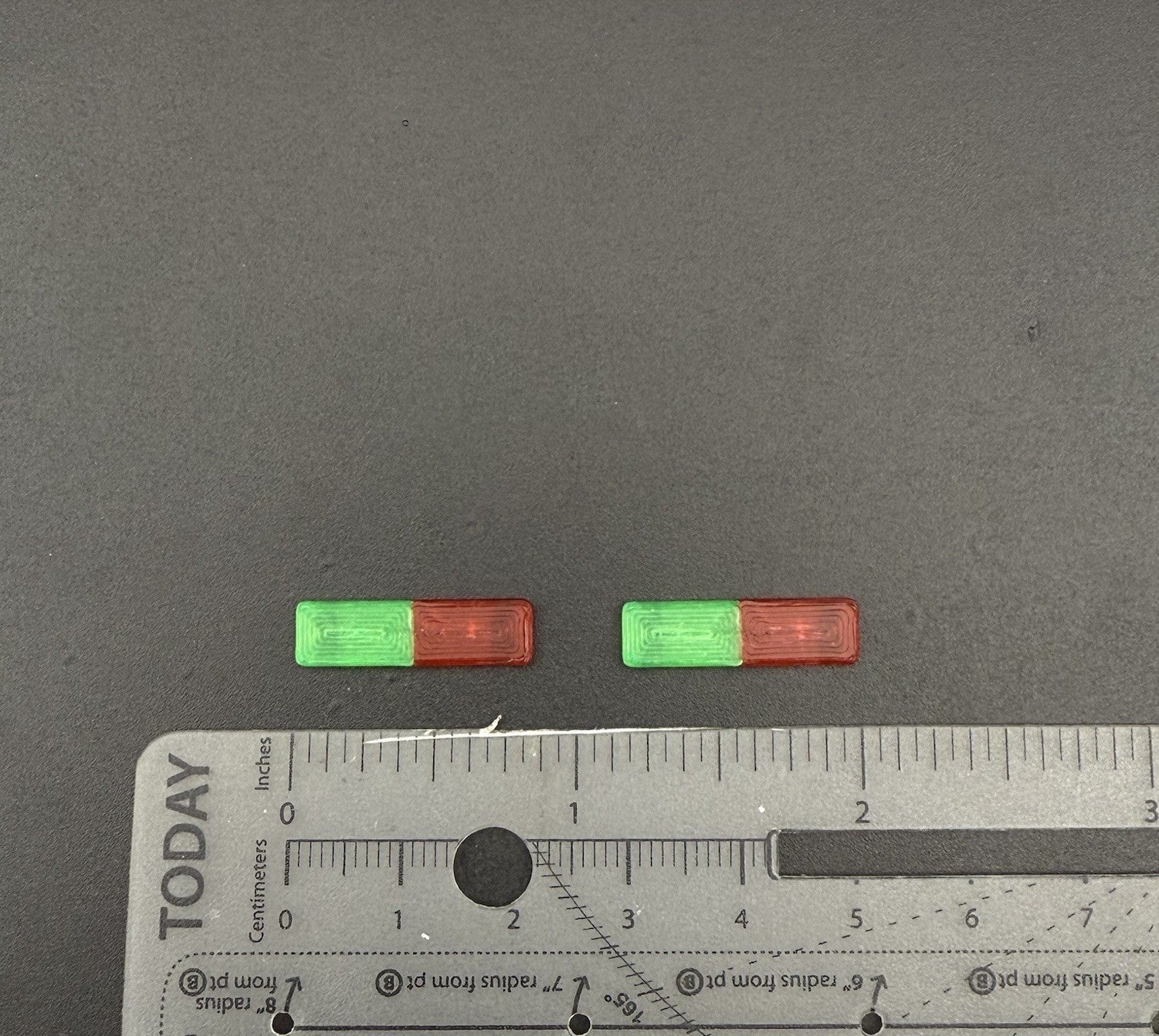 2 Pack 1/64 Green Red Lightbar Chicago Fire Ambulance SUV Truck Hansch DBS8501