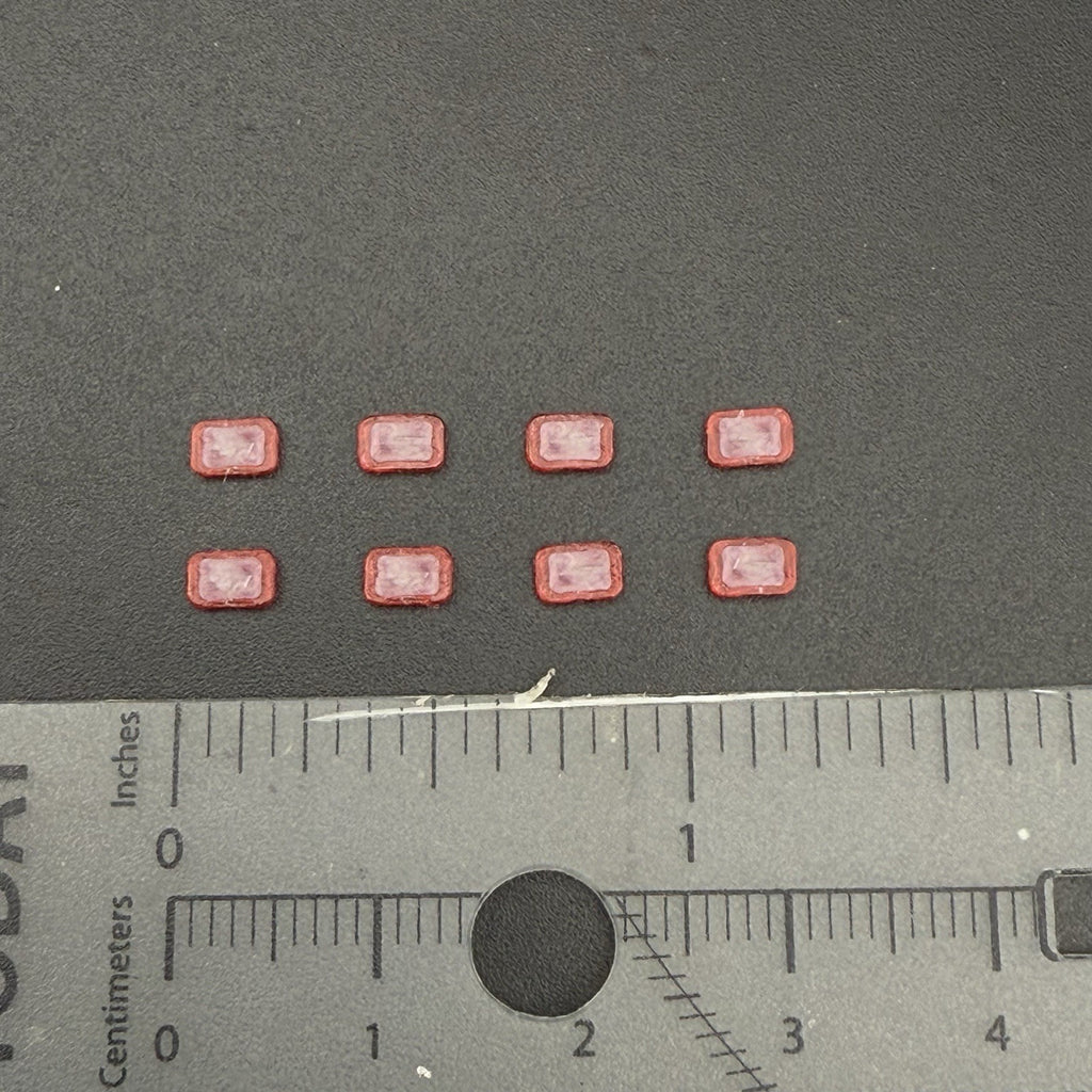 8 Pack 1/87 HO Scale Whelen Edge Mini Red Lightbar Fire Truck Engine Ladder 87101