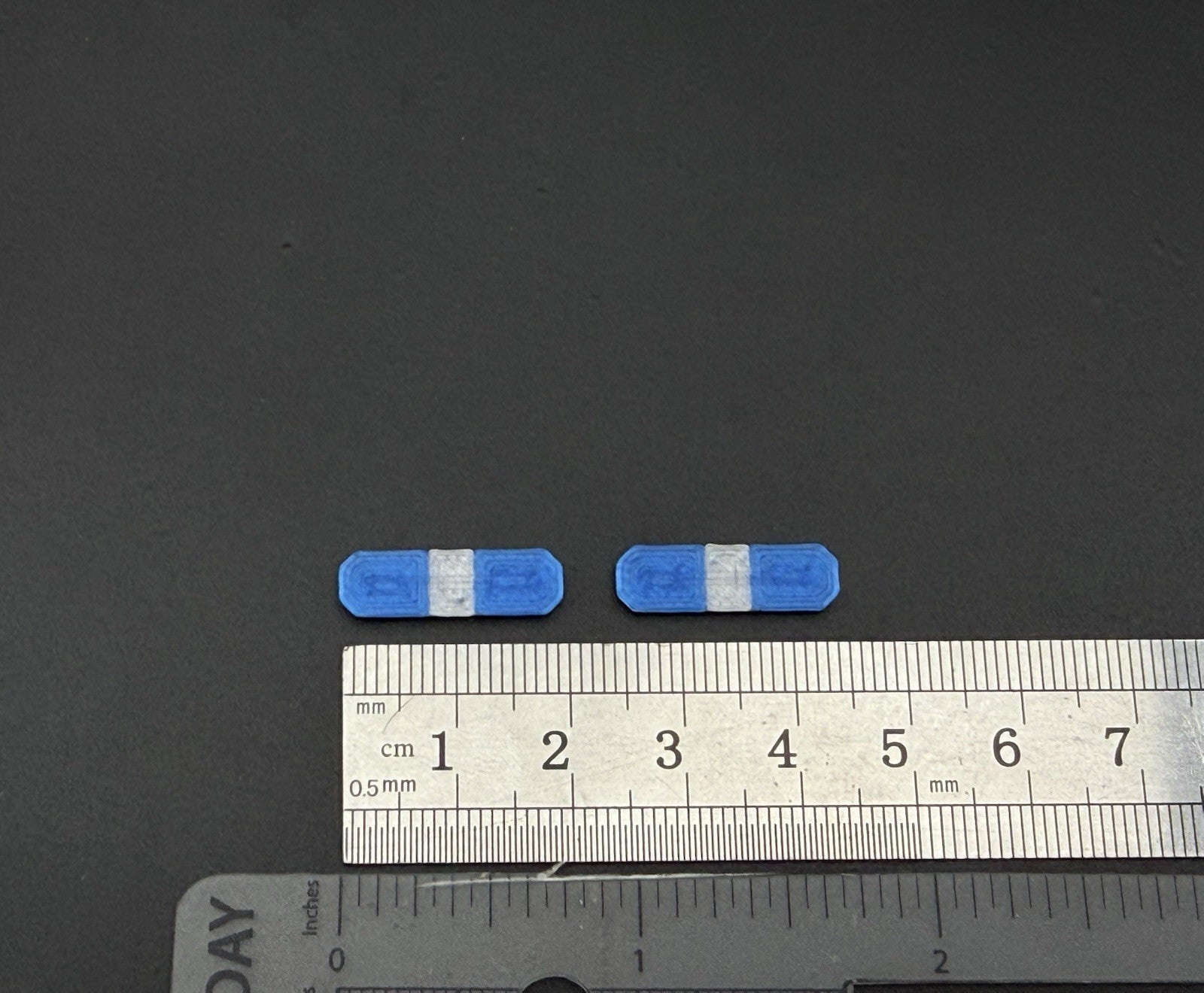 2 Pack 1/64 Scale Model Blue Clear Code 3 Defender Lightbar Police 6408BC7