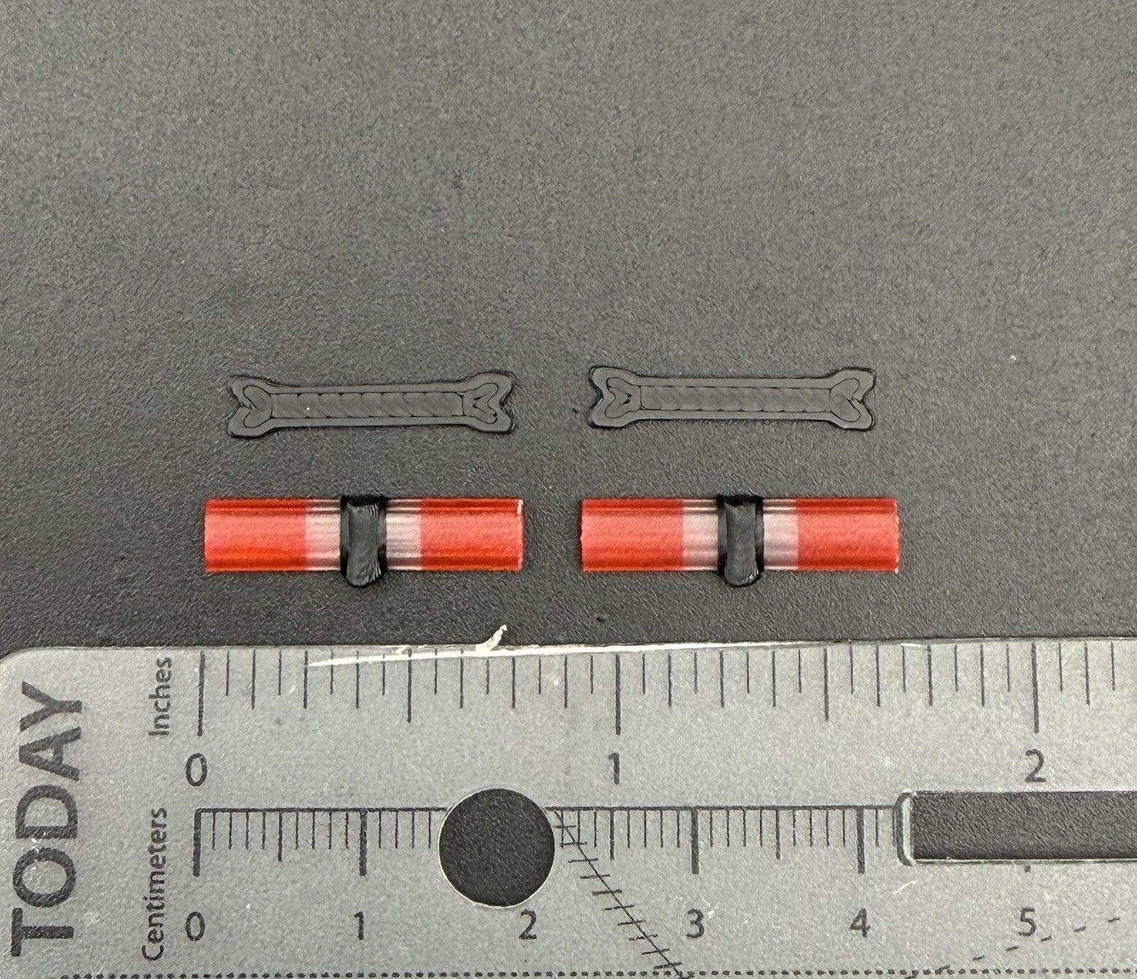 2-Pack 1/64 Scale Model Jetstream Jetsonic Red Lightbar Police Fire 6424R1