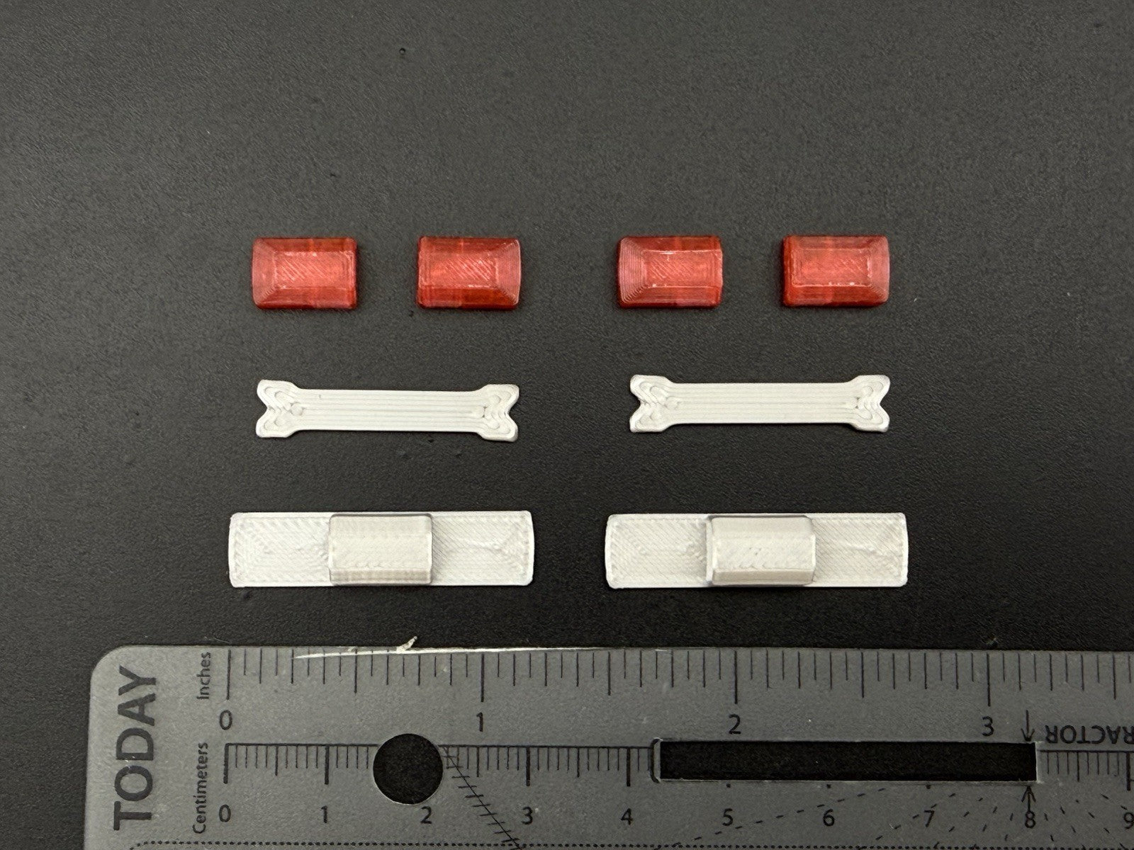 2-Pack 1/43 Scale Model Red Amber Flasher Smith Wesson 8880 Lightbar 4343R11