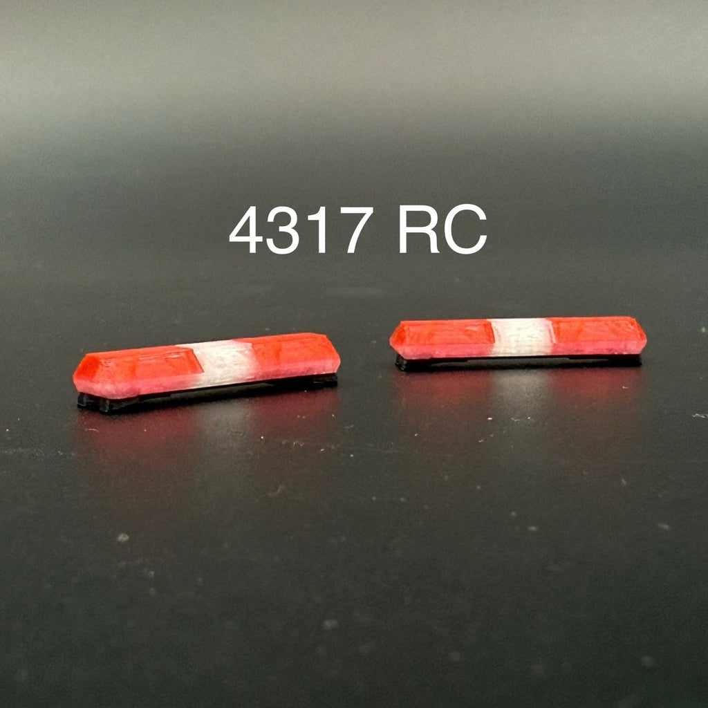 2 Pack 1/43 Red Code 3 MX7000 Lightbar Greenlight Police Sheriff Fire 4317RC0