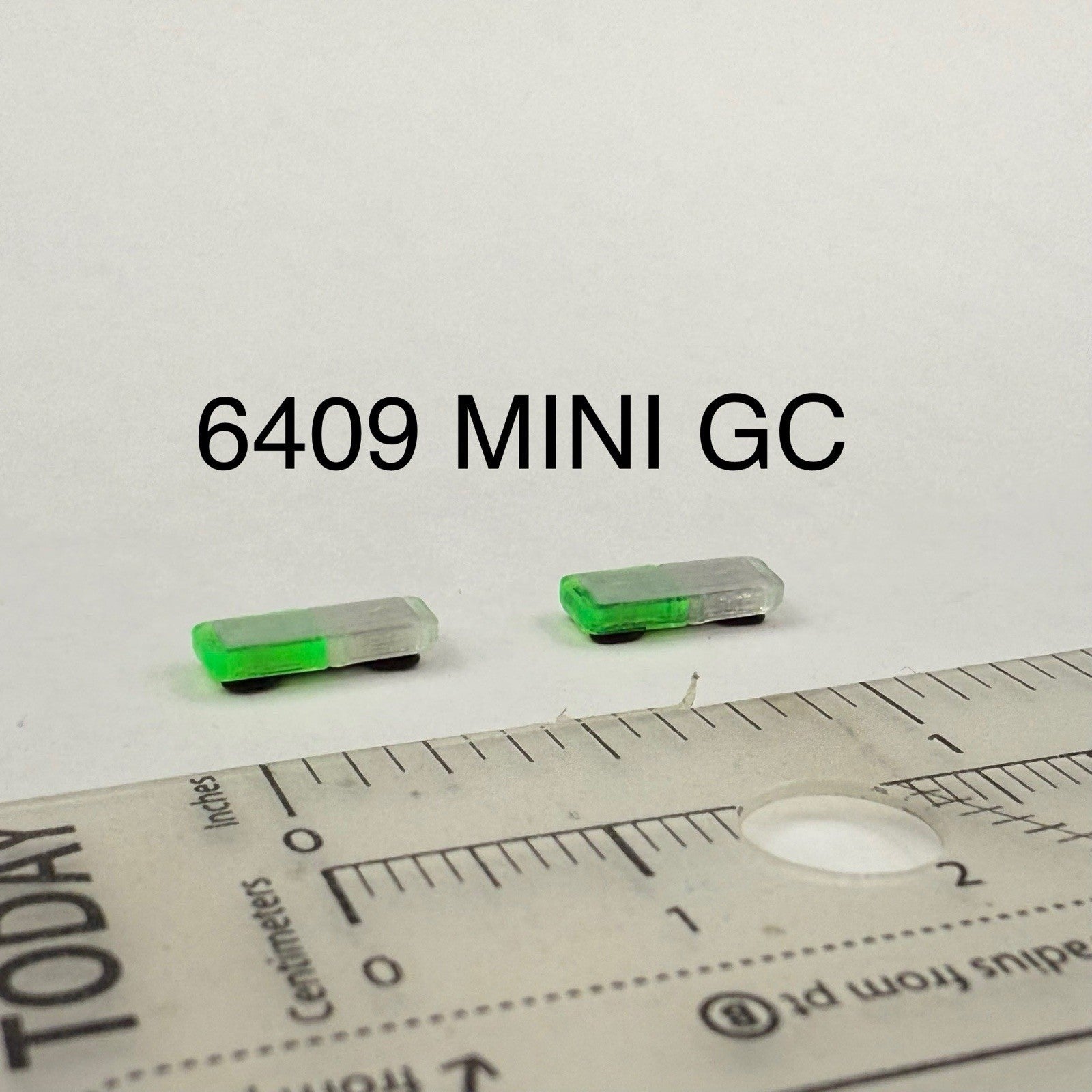 2 Pack 1/64 Mini Whelen Edge Green Clear Lightbar Work Truck Security0