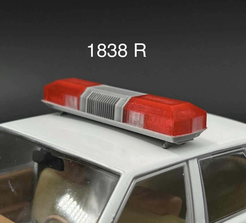 1/18 Red Smith Wesson 8780 8880 8980 Lightbar Police Sheriff Fire0