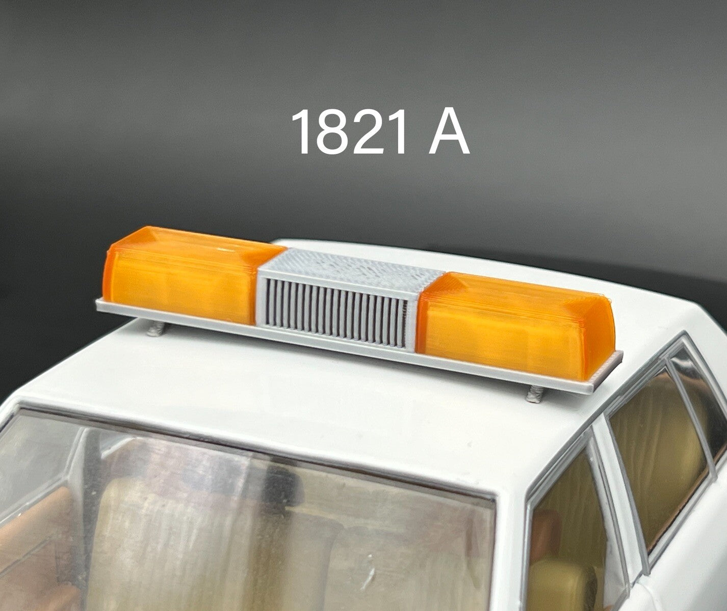 1/18 Scale Model Amber Federal Twinsonic Lightbar Tow Work Truck Security 1821A0