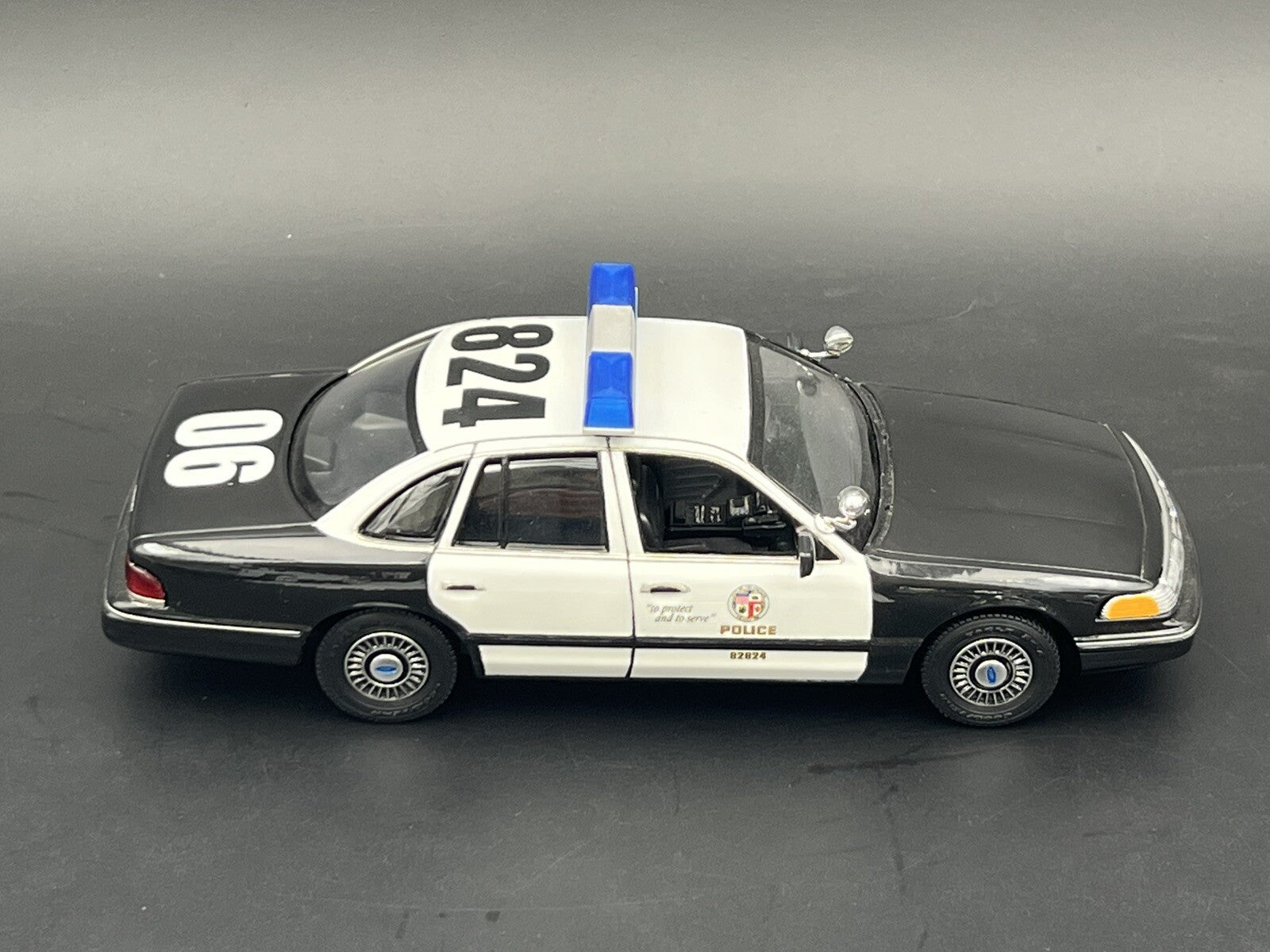 1/24 25 Blue Federal Signal Twinsonic Lightbar Police Sheriff State Patrol5