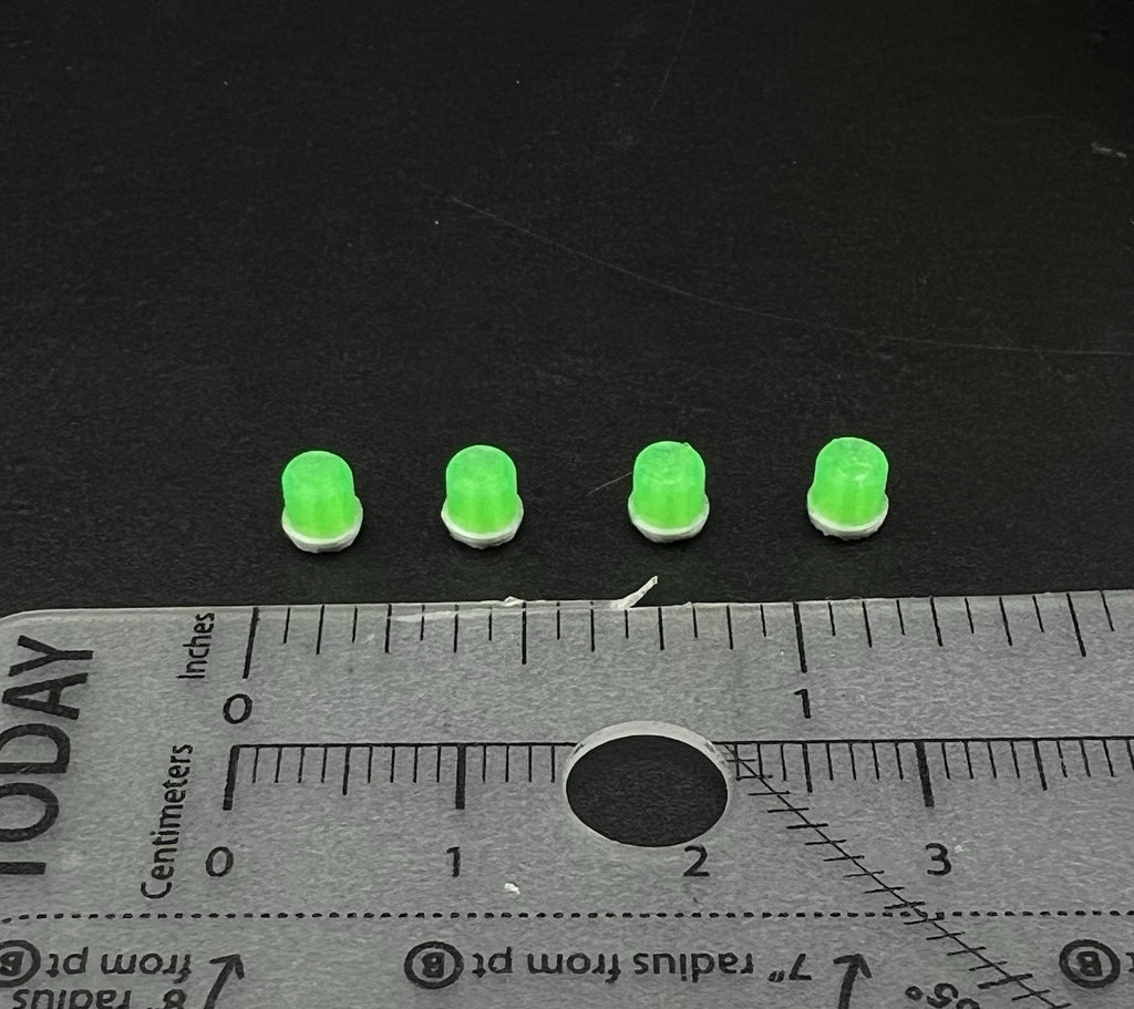 4 Pack 1/64 Green Beacon Strobe Lightbar Greenlight Work Truck Command Post5