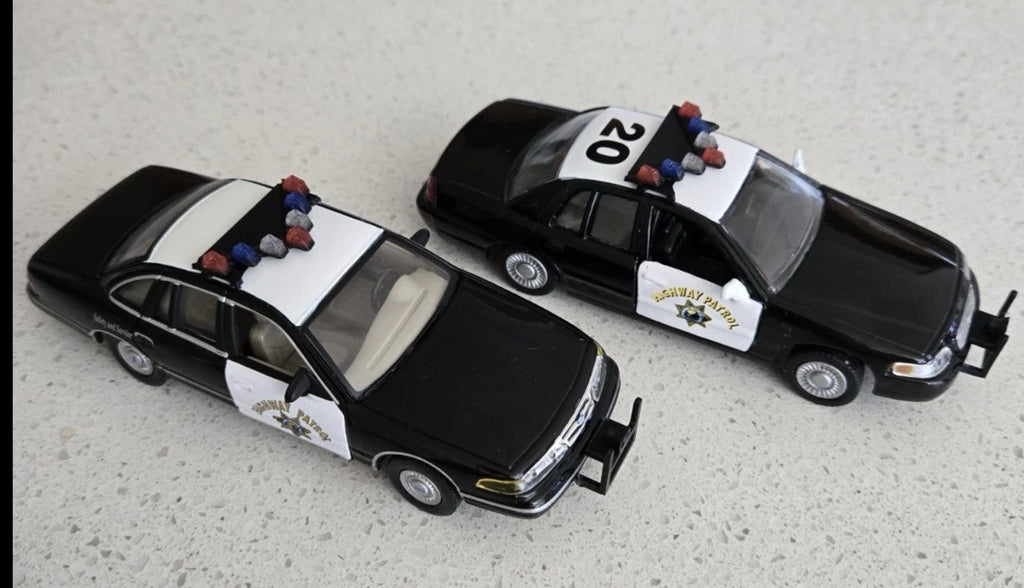 2 Pack 1/43 Blue Red Vector Vision Lightbar CHP California Highway Patrol Police21