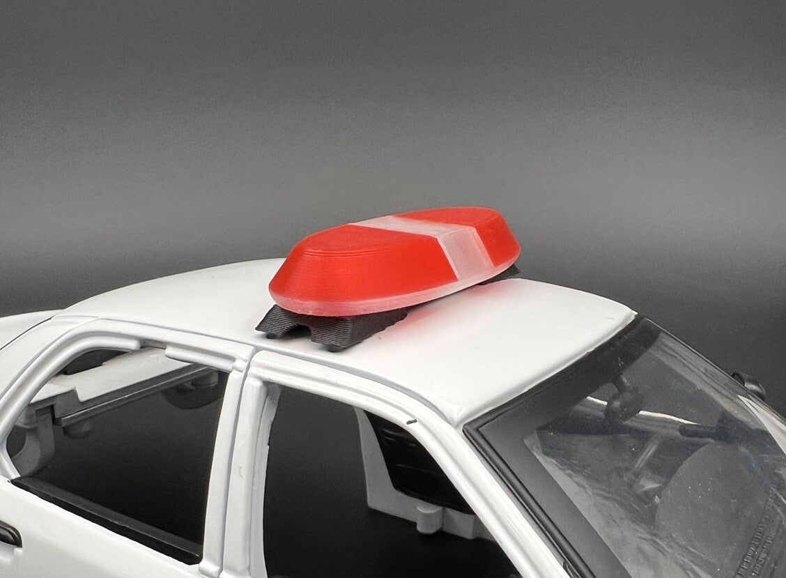 1/18 Red Federal Signal Vista Lightbar New York Mexico State Police Sheriff Fire3