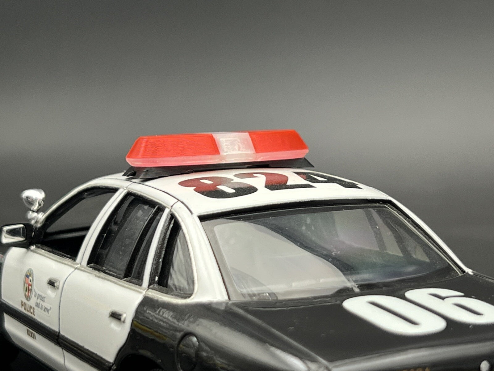 1/24 25 Clear Red Federal Signal Vista Lightbar Fire State Police Sheriff EMS13