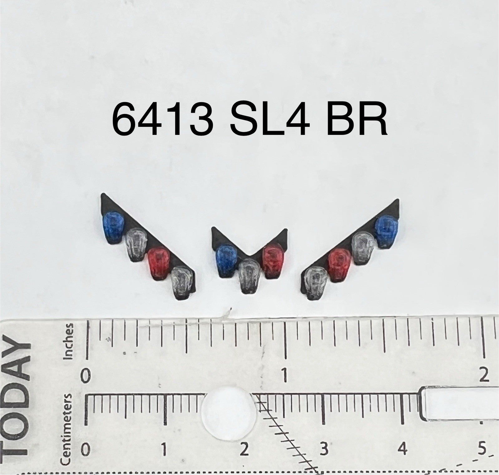 3 Pack 1/64 Blue Red Split Vector Lightbar Fire Truck Engine Police Code 30