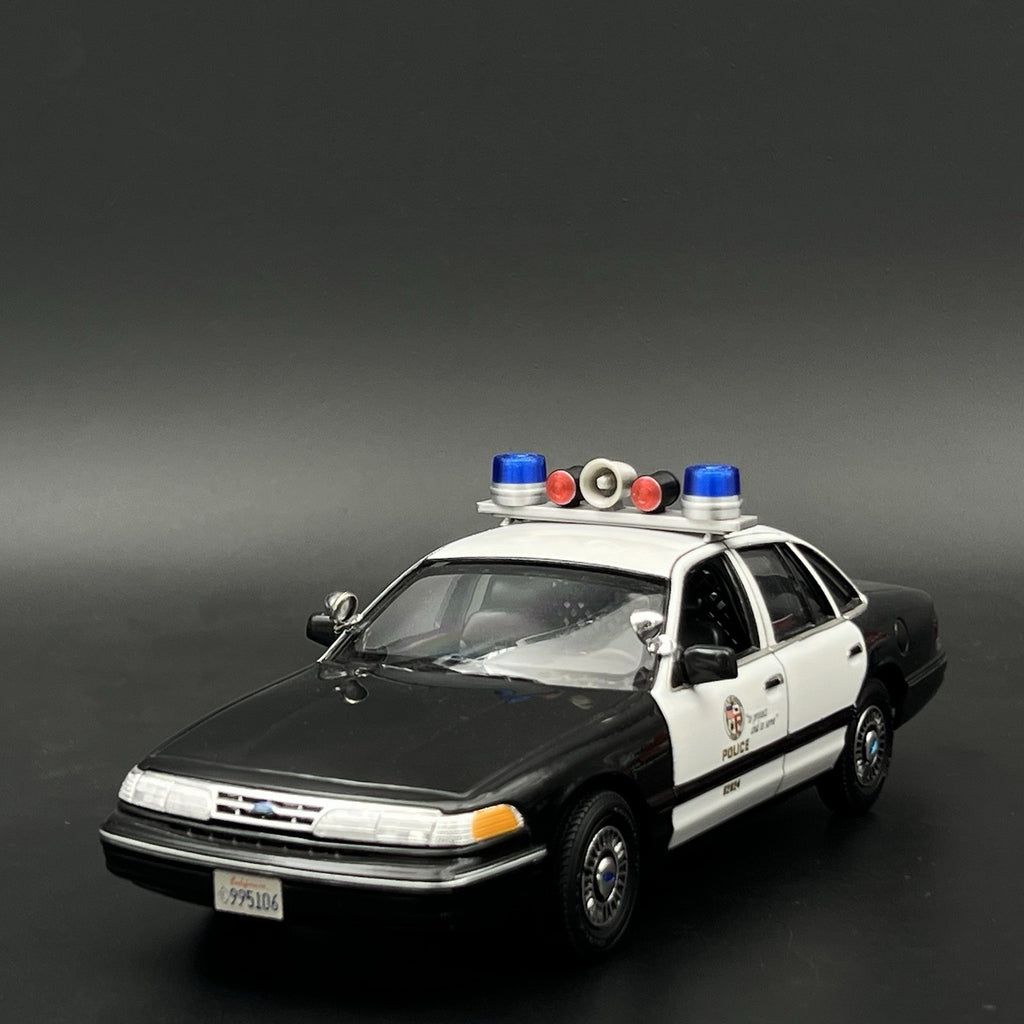 1/24 25 Blue Red Mars Skybolt Beacon Lightbar Siren Speaker Police Sheriff Fire13