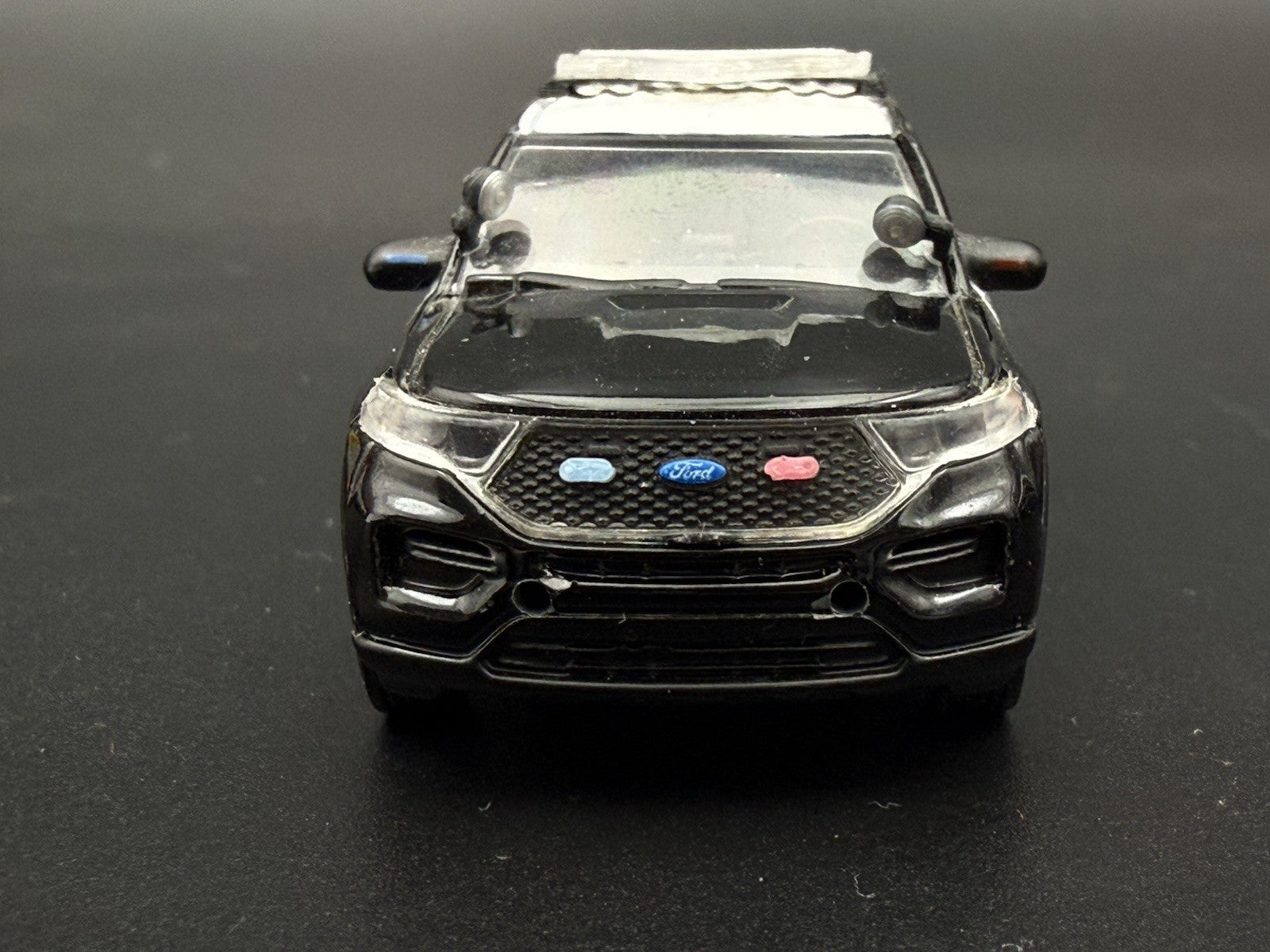 8 Pack 1/64 Scale Blue Grille Light Pod License Plate Police 6456B1