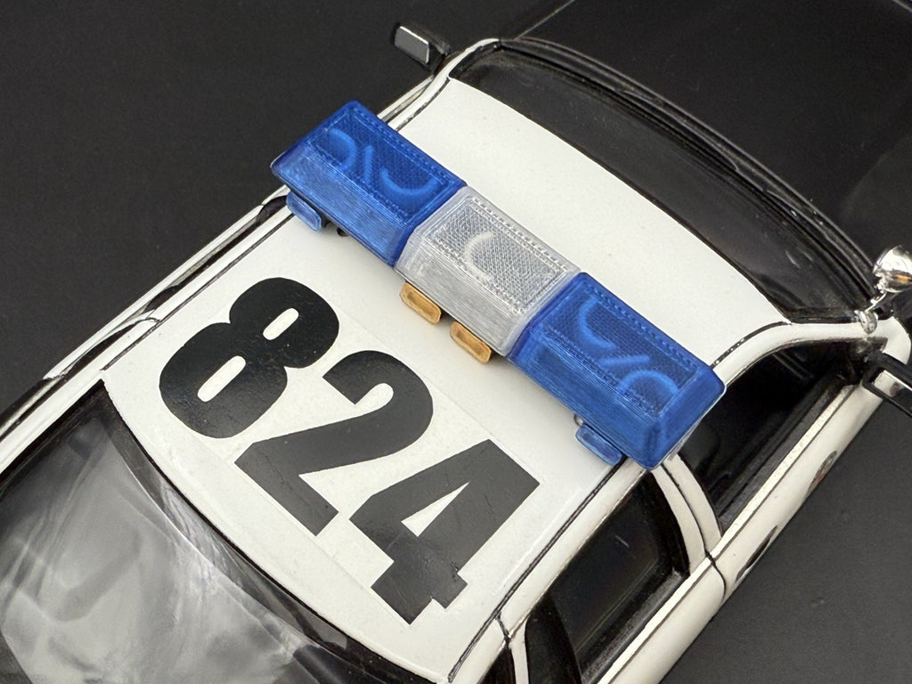 1/24 25 Scale Blue Clear Streethawk Lightbar Police 246411