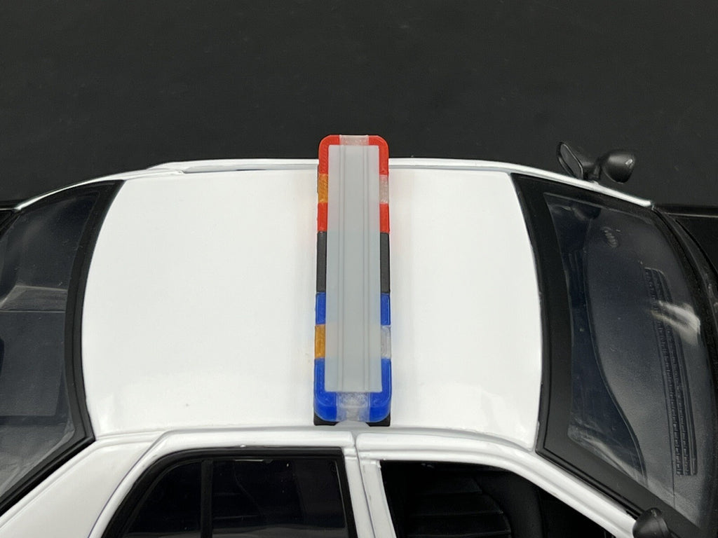 1/18 LED Ready Whelen Edge Lightbar Blue Red Amber Highway Patrol Police Sheriff5
