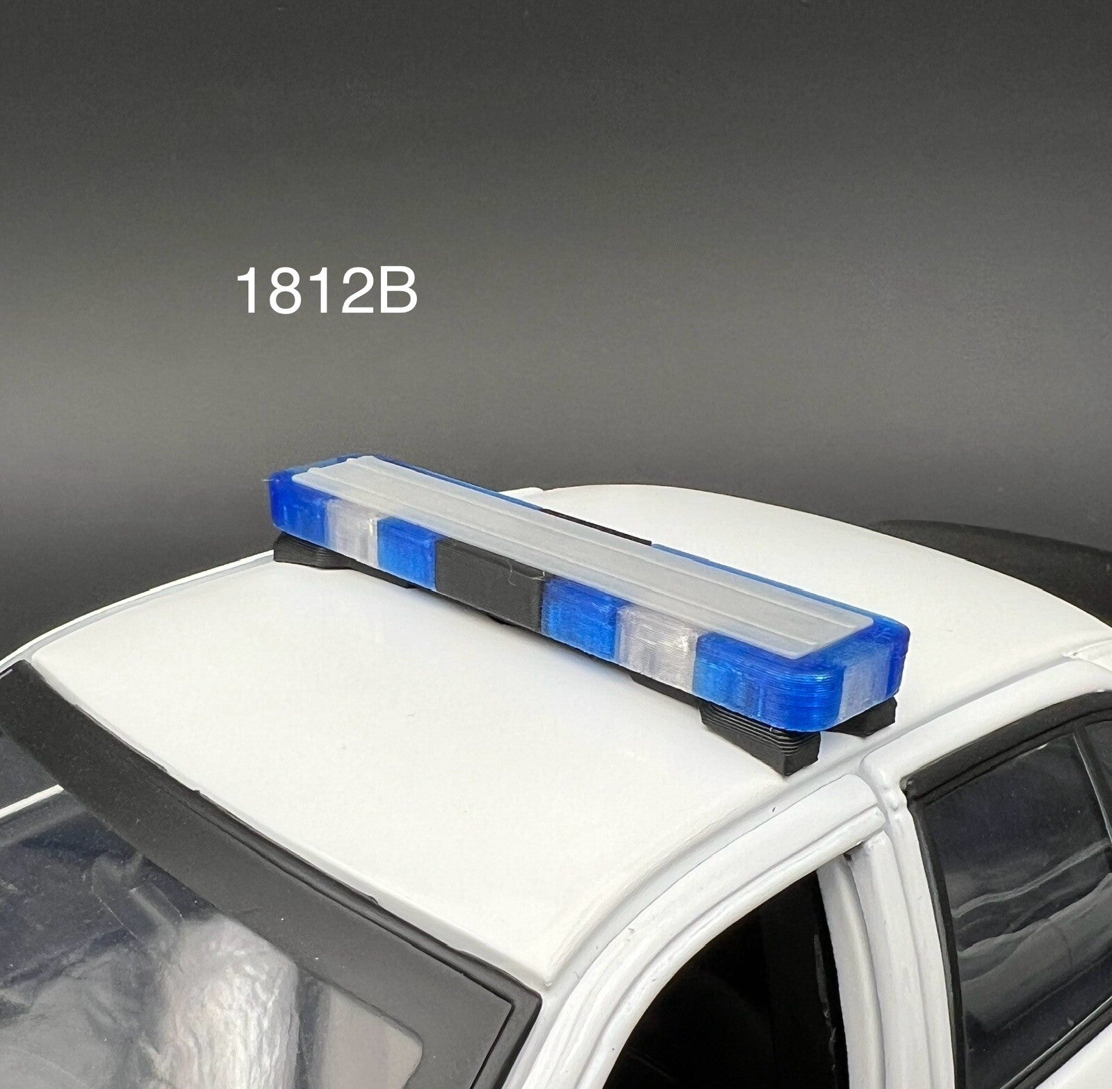 1/18 LED Ready Whelen Edge Lightbar Blue Highway Patrol State Police Sheriff Car0