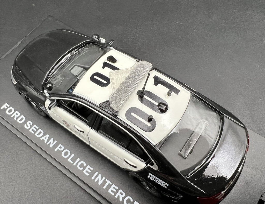 2 Pack 1/43 Sedan Length Federal Signal Valor Lightbar Greenlight Police Sheriff3