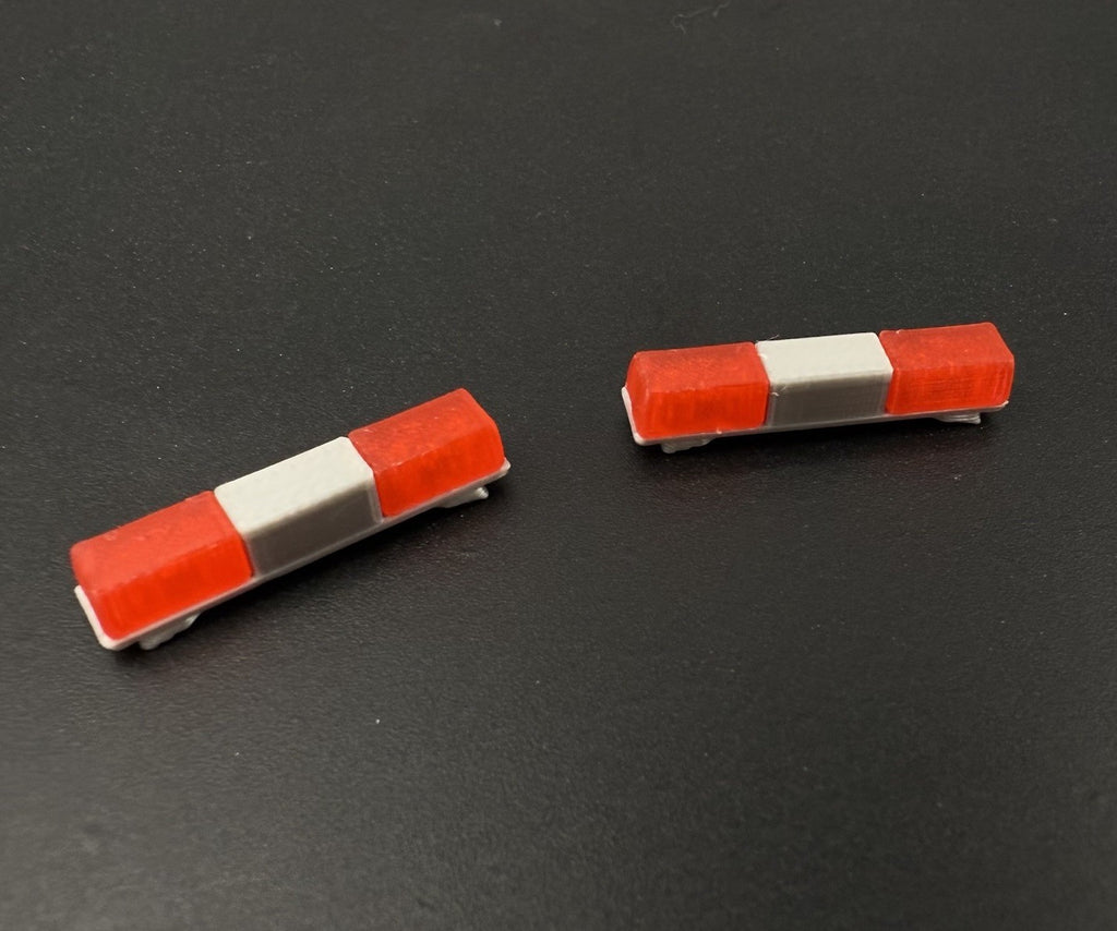 2 Pack 1/50 48 Red Twinsonic Lightbar Police Sheriff Fire Engine Truck Ambulance2