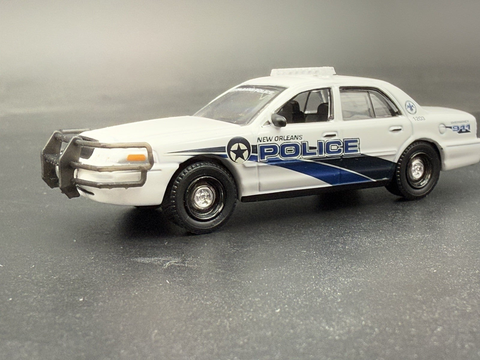 2 PACK 1/64 Scale Go Rhino Wrap Around Push Bumper Pushbar For Crown Vic Police9