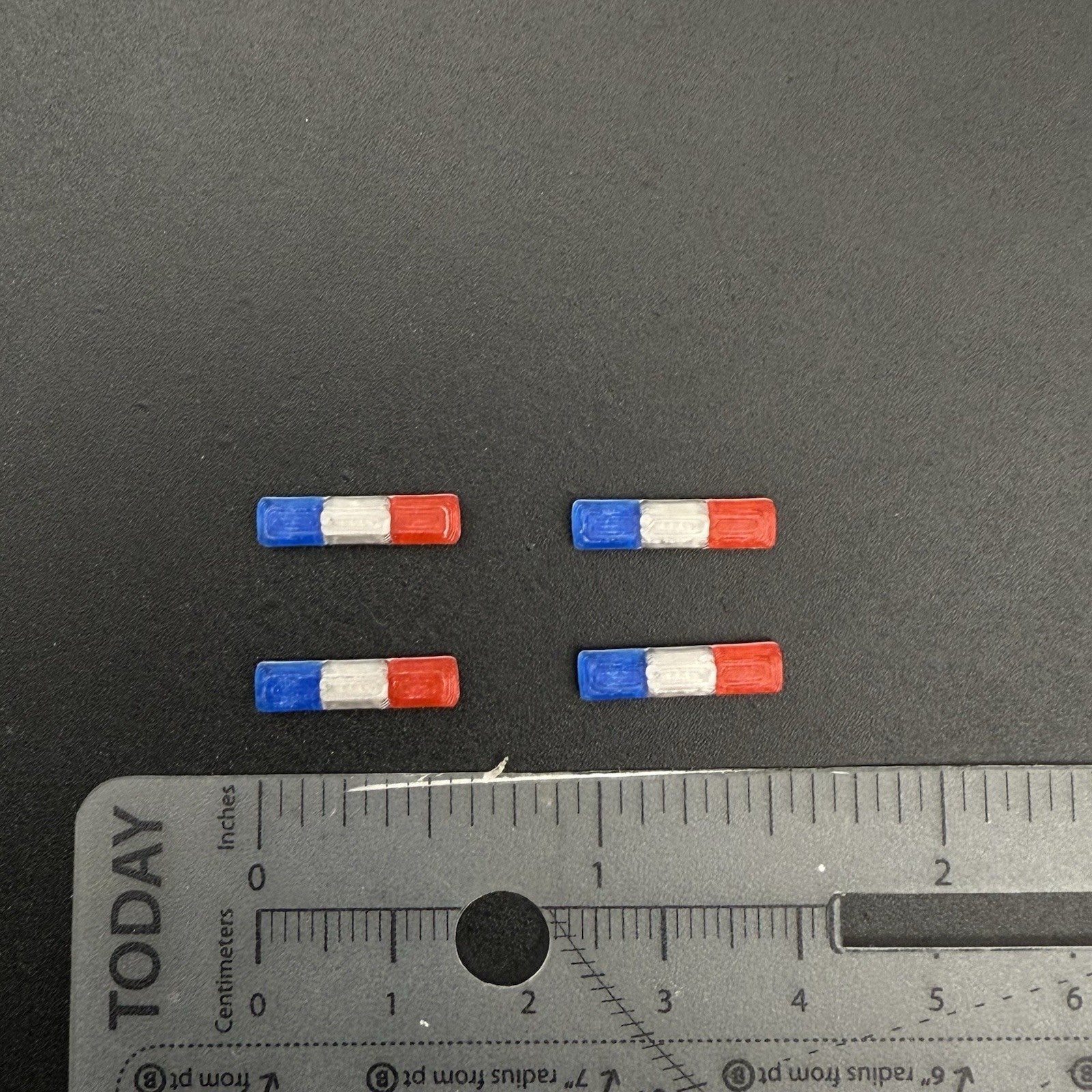 4 Pack 1/87 HO Smith Wesson 8000 8780 8880 8980 Lightbar Blue Red Police Sheriff1