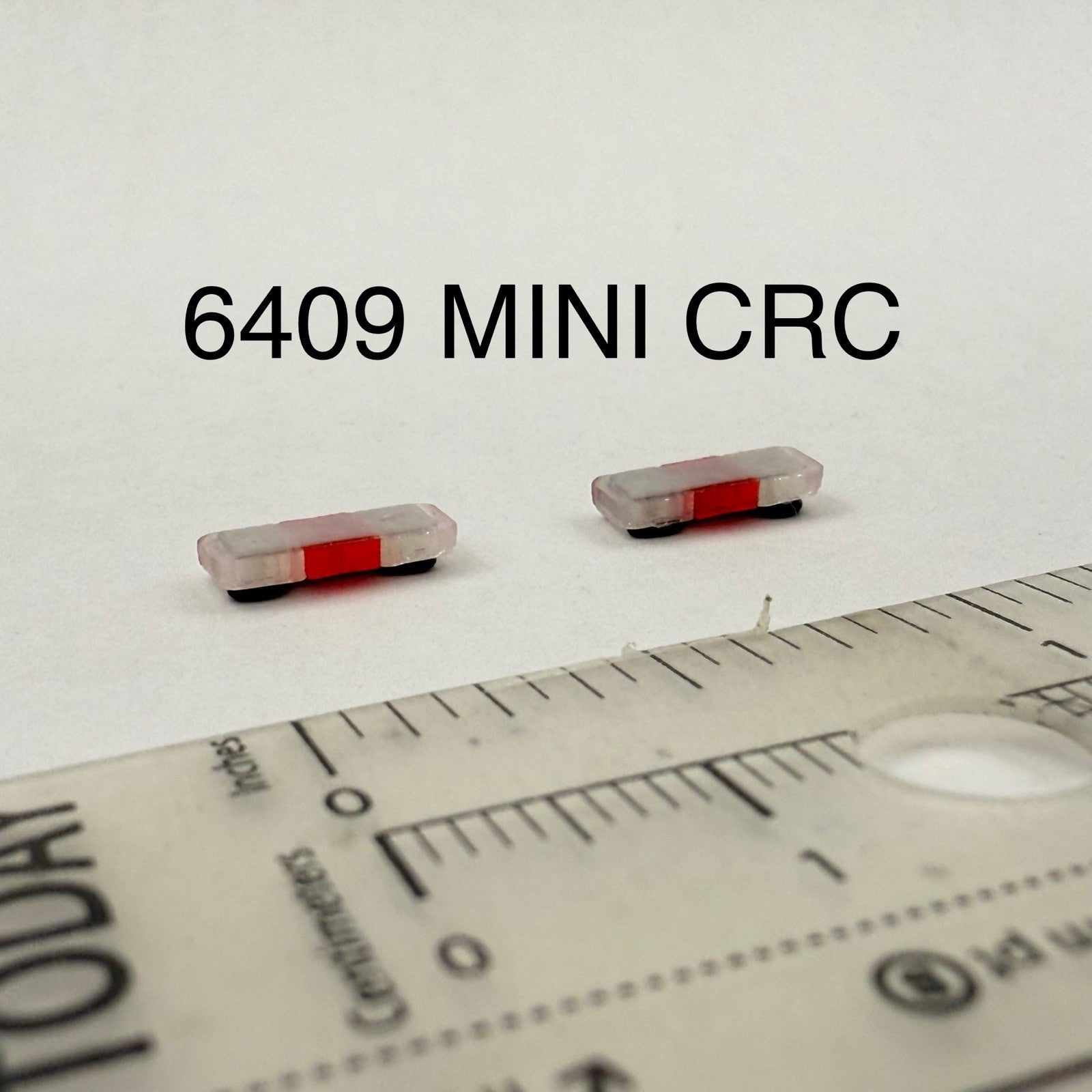 2 Pack 1/64 Mini Whelen Edge Clear Red Clear Lightbar Gray Top Police Fire EMS0