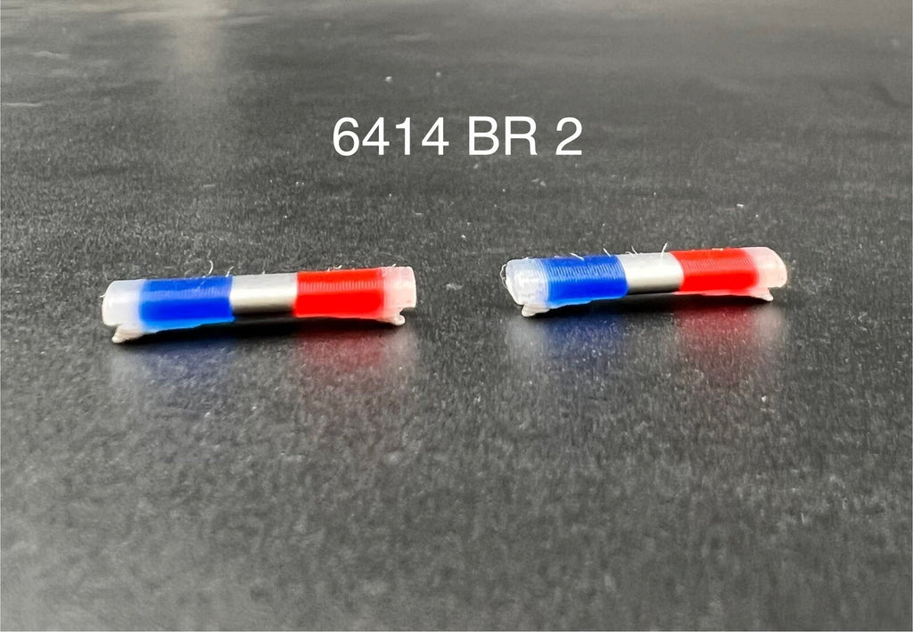 2 Pack 1/64 Blue Clear Red Chrome Federal Signal Aerodynic Lightbar Police0