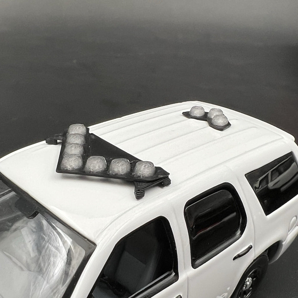 2 Pack 1/43 Federal Signal Vector Vision SLR Lightbar For Greenlight Police Cars2