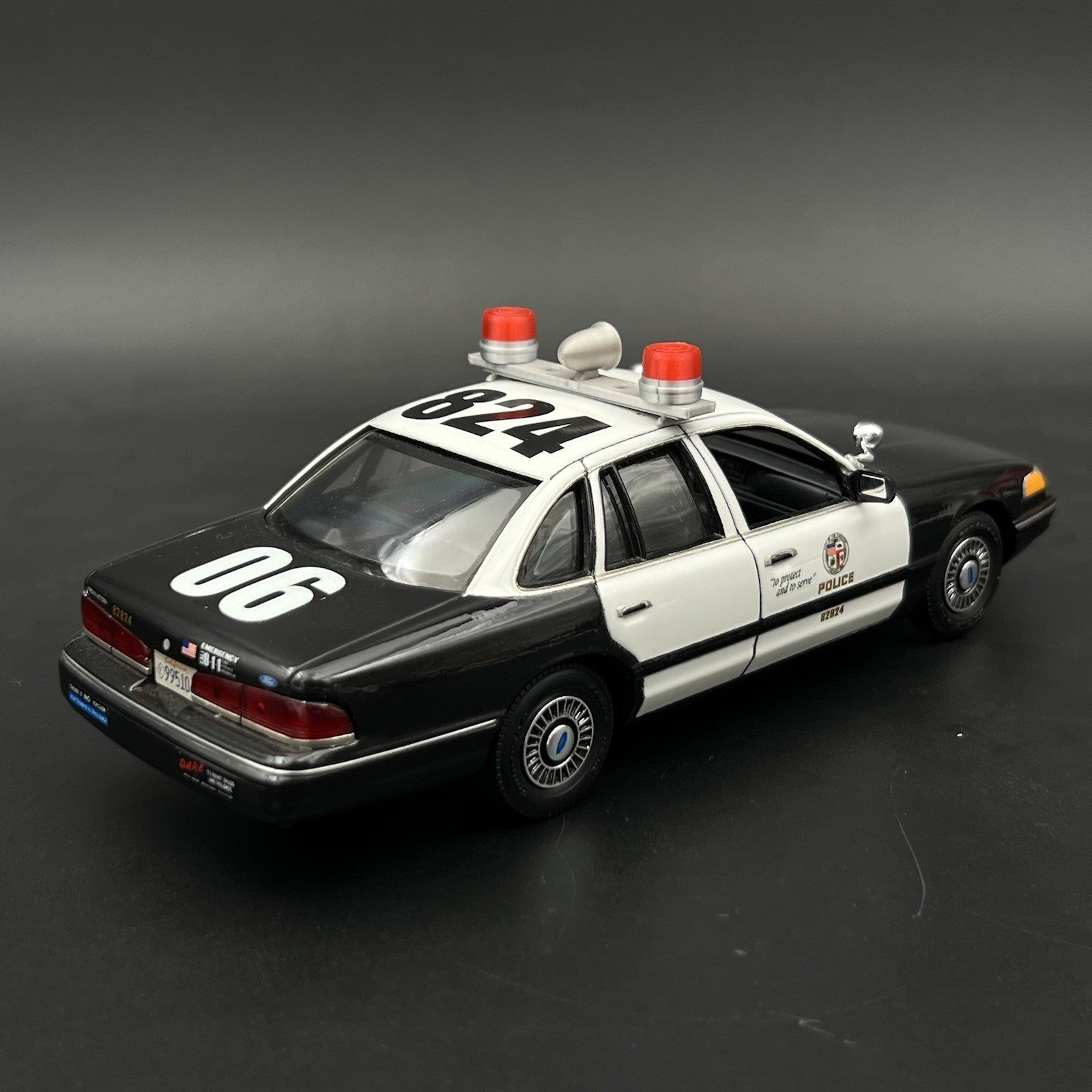 1/24 25 Red Mars Skybolt Beacon Lightbar Siren Speaker Police Sheriff Fire9