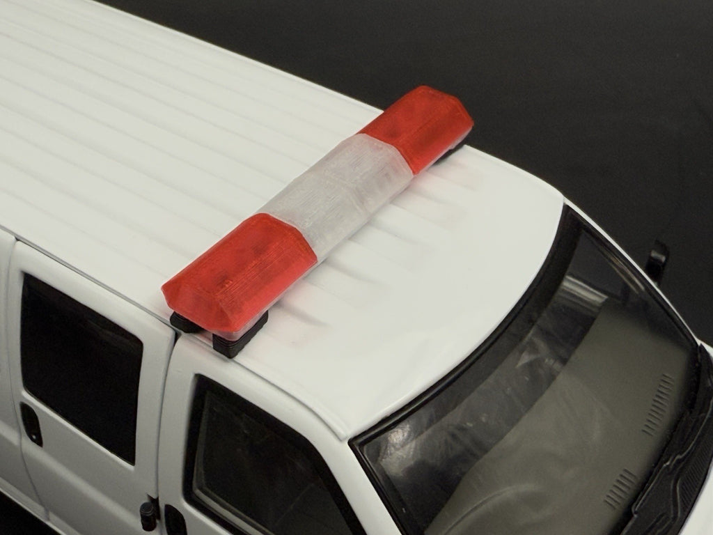 1/24 25 Scale Red Clear Code 3 MX7000 XL Lightbar Ambulance Fire Truck Width 58”6