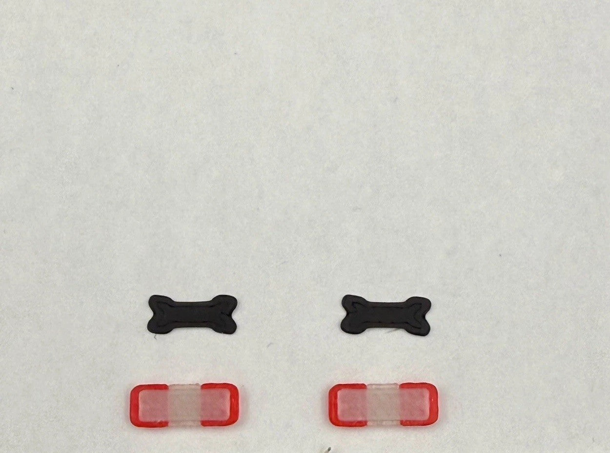 2 Pack 1/50 Mini Whelen Edge Red Clear Lightbar Gray Top Police Fire EMS 5012RCR1