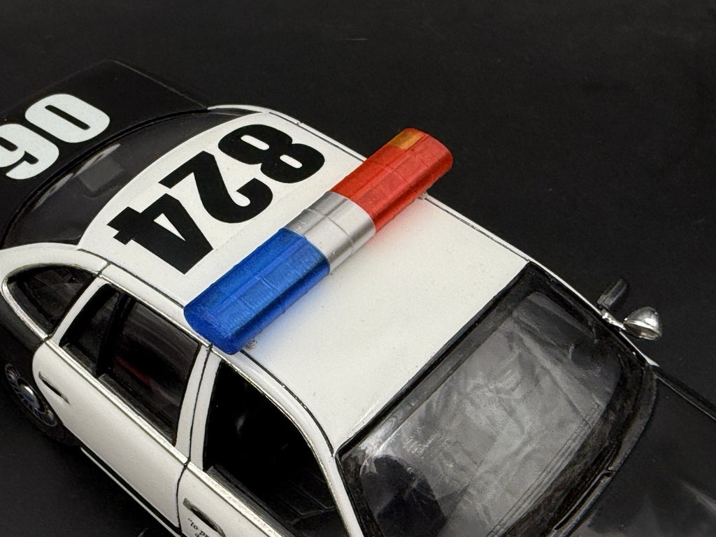 1/24 25 AeroDynic Lightbar 240 Robert Los Angeles Sheriff Blue Red Police CHP9