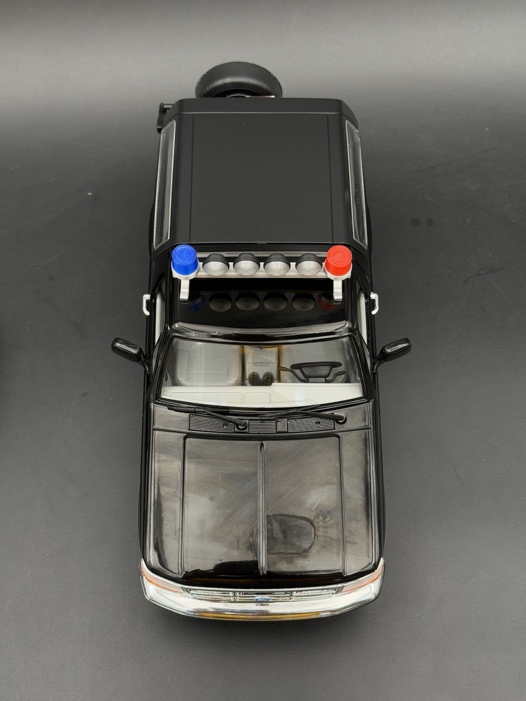 1/24 Scale Model Twin Beacon Ray Blue Red Police Lightbar Visibar 2461 LAPD6