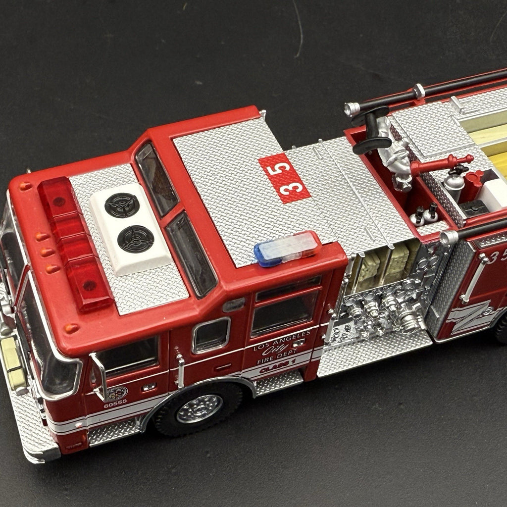 2 Pack 1/64 Mini Whelen Edge Blue Clear Red Lightbar Gray Top Police Fire EMS5
